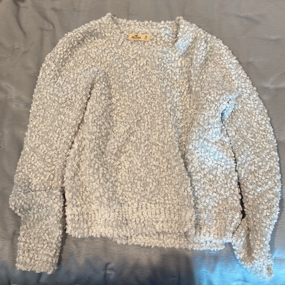 Hollister blue sparkly chunky sweater